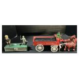 Cast Iron Birdie Putt Bank & Cast Iron Wagon.