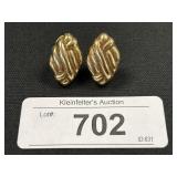 14k Gold Woven Earrings