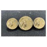 Antique Art Deco Gold Pin.