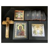 Sterling Silver Icon, Mixed Media Art, 1909 Books.