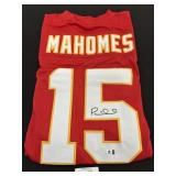 Patrick Mahomes Autographed Jersey.