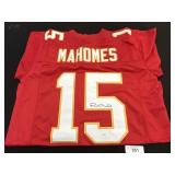 Patrick Mahomes Autographed Jersey.
