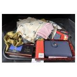 Leather Wallet, Ladies Scarves, Perfumes.