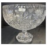 Crystal Pedestal Bowl.