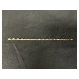 14 KT Gold & Diamond Tennis Bracelet.