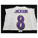 Lamar Jackson Autographed Jersey.