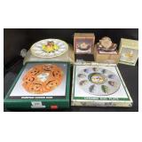 Ceramic Holiday Plates, Egg Dishes.