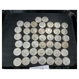 42 Kennedy Half Dollars.