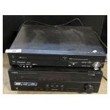 Panasonic DVD/VCR & Yamaha Receiver.