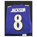 Lamar Jackson Autographed Jersey.