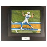 Justin Herbert Autographed Photo.