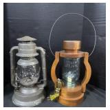 1 Oil Lantern & 1 Electric.