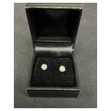 14 KT Gold Diamond Earrings.