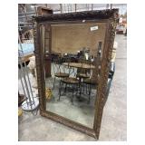 Large Gold Gilded Wall Mirror.