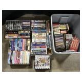VHS Movies, Music CDs, Cassettes, 8-Tracks.