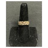 10 KT Gold Ring W/Diamond Accents.