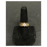 Gold Ring W/Diamond Accent.