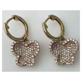 14KTGold Effy Diamond Butterfly Dangle Earrings.