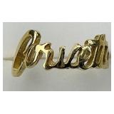 14KT Gold Corvette Ring.