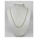 14KT Yellow Gold Byzantine Chain.