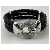 Sterling Silver Belle eToile Rubber Bracelet.