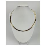 14KT Gold Omega Chain Choker.