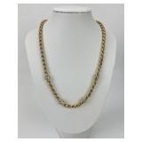 Heavy 14KT Gold Diamond Ring Byzantine Chain.