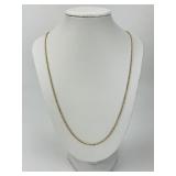 14KT Italian Gold Fine Rope Chain.