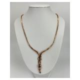 14KT Gold Diamond Panther Choker.