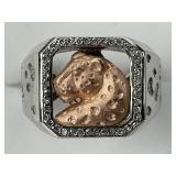 14KT Effy Panther Center Diamond Ring.