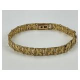 14KT Gold Nugget Bracelet.