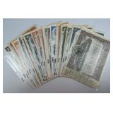 30 Company Stock Certificates.