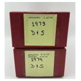 1,162 1973-1974 Memorial Pennies.