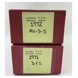 1,574 1971-1972 Memorial Pennies.