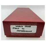 149 Envelopes Of Italy-Neatherlands Foreign Coins.