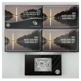 5 2018-2023 U.S. Mint Silver Proof Sets.