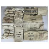 U.S. Mint And Federal Reserves Bags.