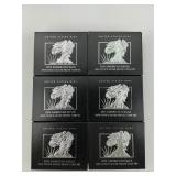 6 .999 Fine Silver U.S. Mint American Eagles.