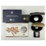 4 .999 Fine Silver Rounds, 2 Sterling Silver