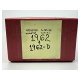 998 1962 & 1962-D Lincoln Pennies.