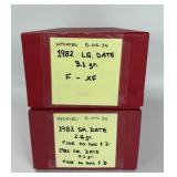 2,248 1982 Sm. & Lg. Date, 2.6g & 3.1g Pennies.