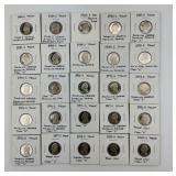 25 1984-2000-S Nickel Proofs.