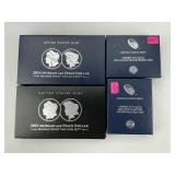 2 99.9% Silver Morgan & Peace Dollar Proof Sets.