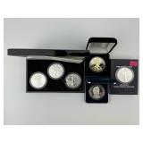 5 1oz .999 Fine Silver Eagle $1, 90% Silver Token.