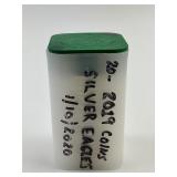 20 2019 1oz Silver American Eagle Dollars.