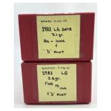1,866 1982 LG Date 3.1g & 2.6g Pennies
