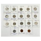 18 Error Nickels & Pennies.