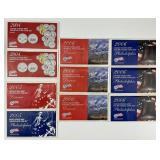 10 2004-2006 U.S. Mint Uncirculated Coin Sets.