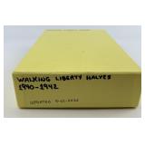 33 90% Silver 1940-1942 Walking Liberty Halves.