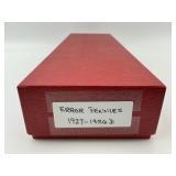 207 1927-1956 Error Wheat Pennies.